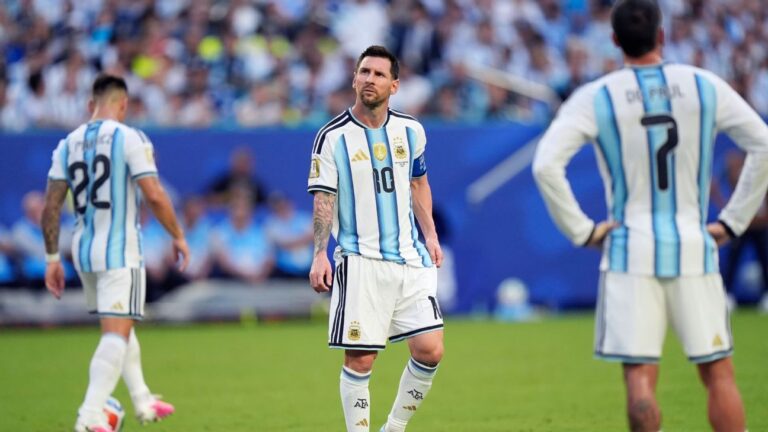 Lionel Messi saat pertandingan Argentina melawan Cape Verde di Piala Dunia